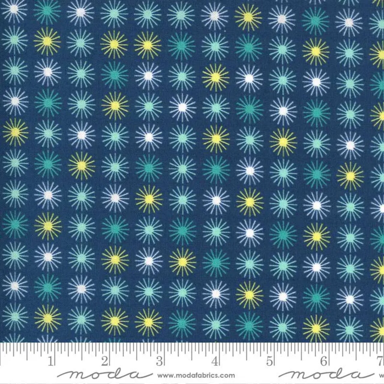 Fabric Moda Bluebird Flowers for Freya by the Quarter Yard 23334-15